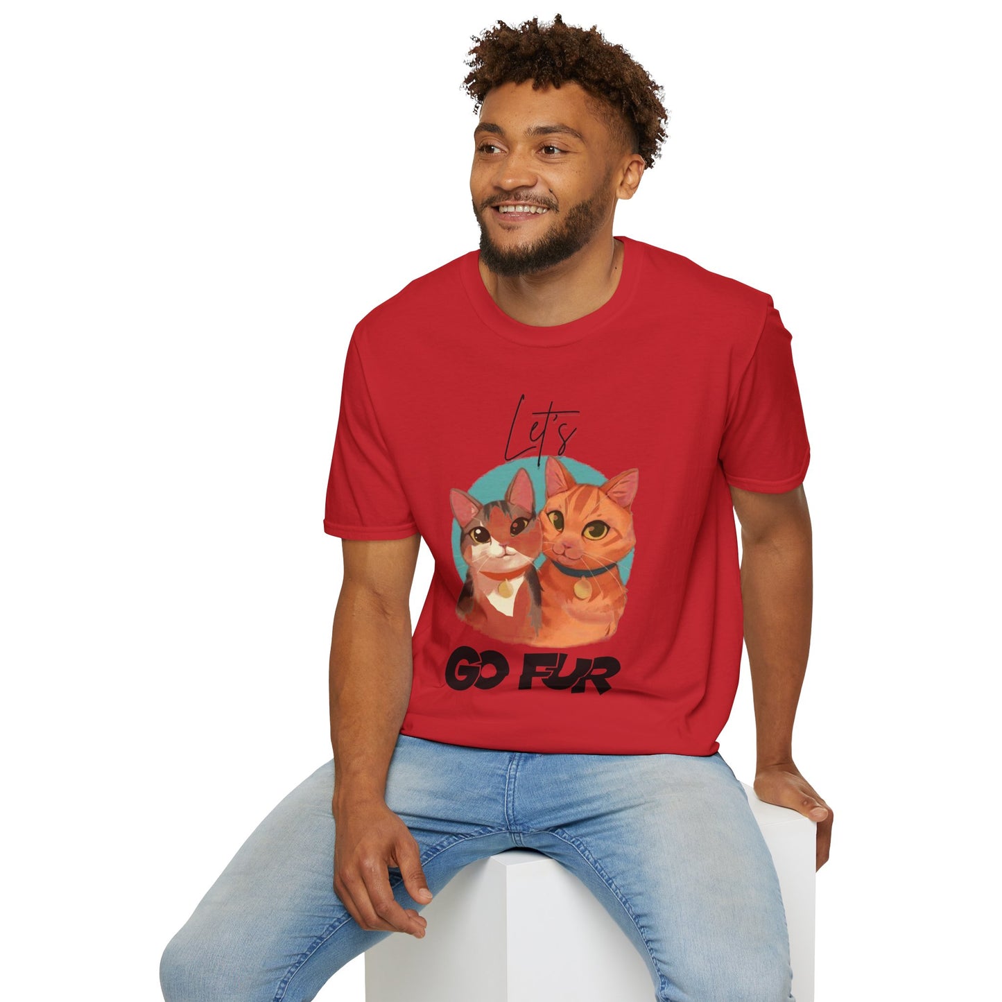 Let's Go Fur Cat T-Shirt — Cute Pair Cat Tee for Cat Lovers