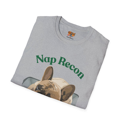 Nap Recon Specialist T-Shirt — Cute French Bulldog Nap Shirt for Dog Lovers