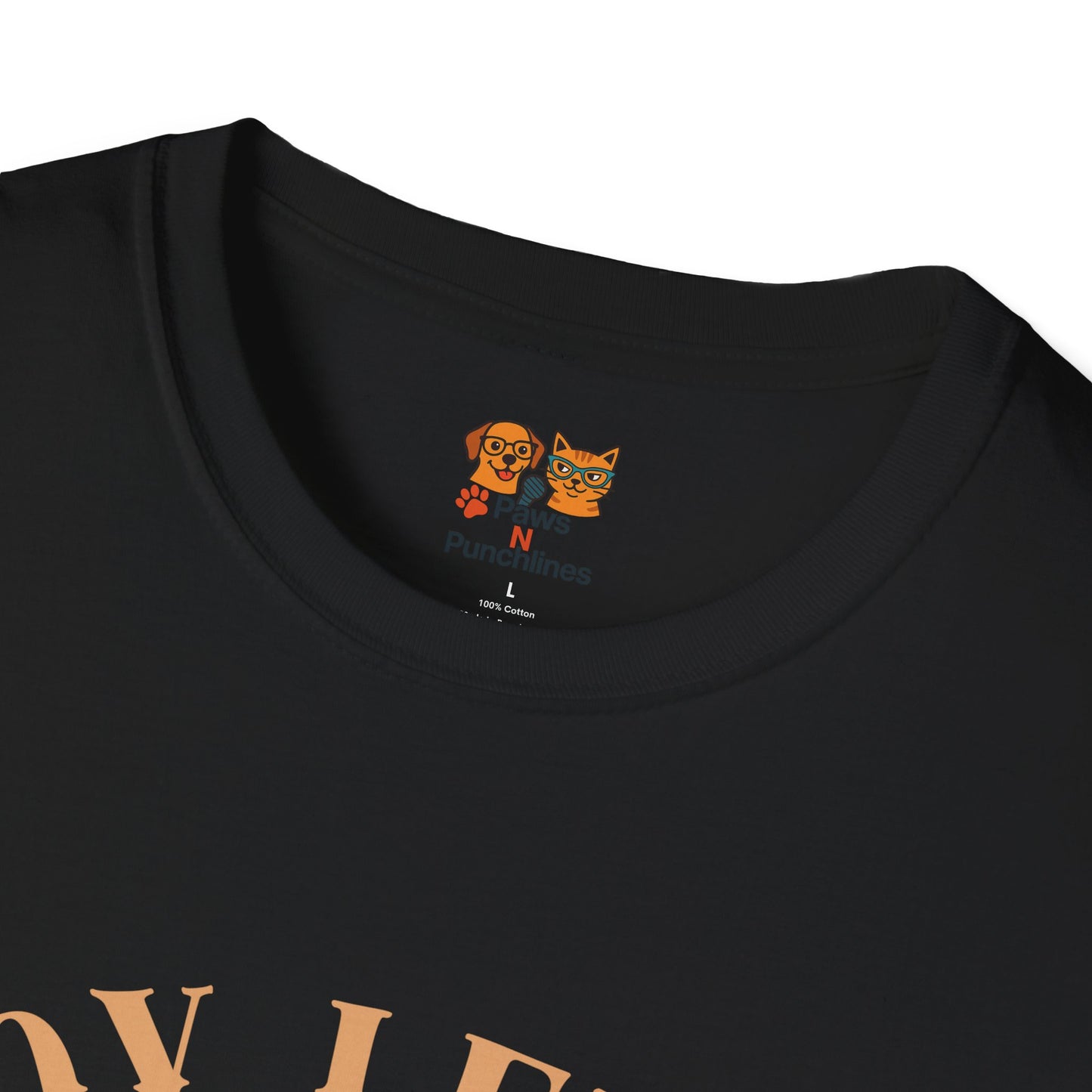 Joy Level Off Leash T-Shirt — Cute Happy Dog Graphic Tee
