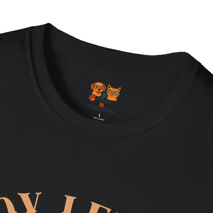 Joy Level Off Leash T-Shirt — Cute Happy Dog Graphic Tee