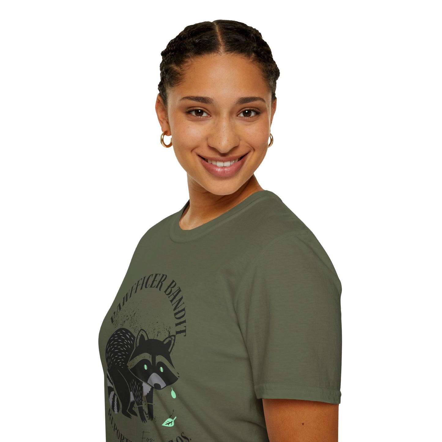 “Racoon Bandit ” T-Shirt — Cute Raccoon Graphic Tee