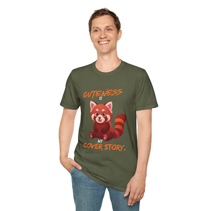 Cuteness Is My Cover Story Red Panda T-Shirt