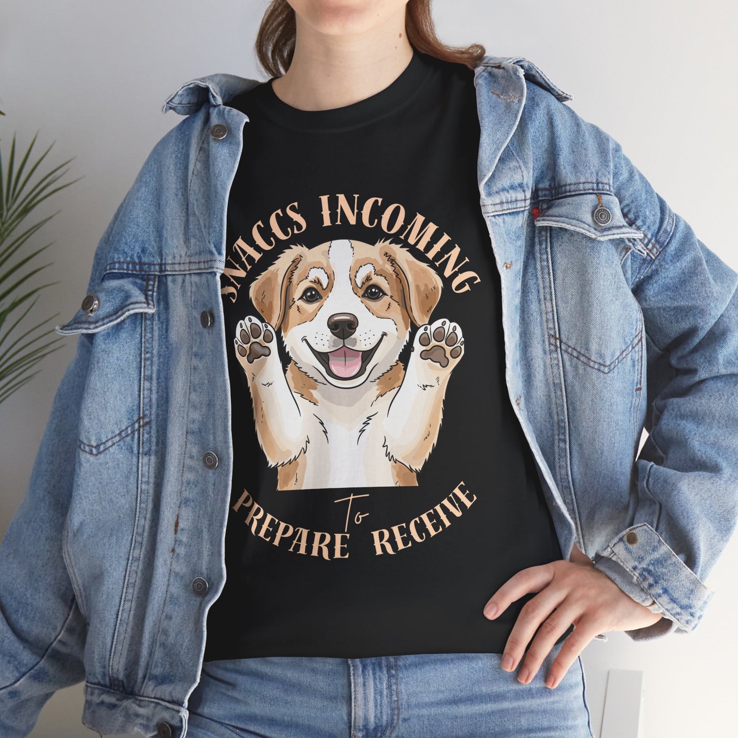 Corgi Puppy Pawprints T‑Shirt — Happy 'Mooorning' Dog Lover Tee