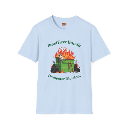 Pawfficer Bandit T-Shirt — Dumpster Division Graphic Tee