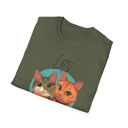 Let's Go Fur Cat T-Shirt — Cute Pair Cat Tee for Cat Lovers
