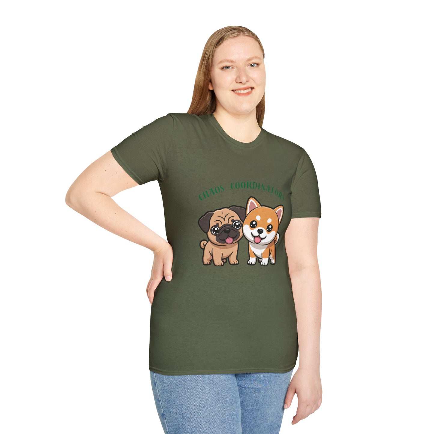 Chaos Coordinators T-Shirt — Cute Pug & Shiba Inu Dog Tee