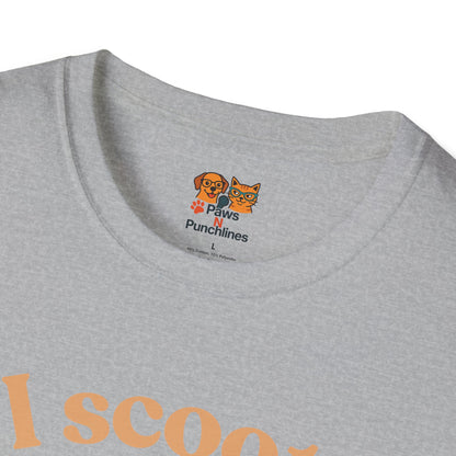 Pug on Scooter T-Shirt – "I scoot. You salute." Cute Pug Graphic Tee
