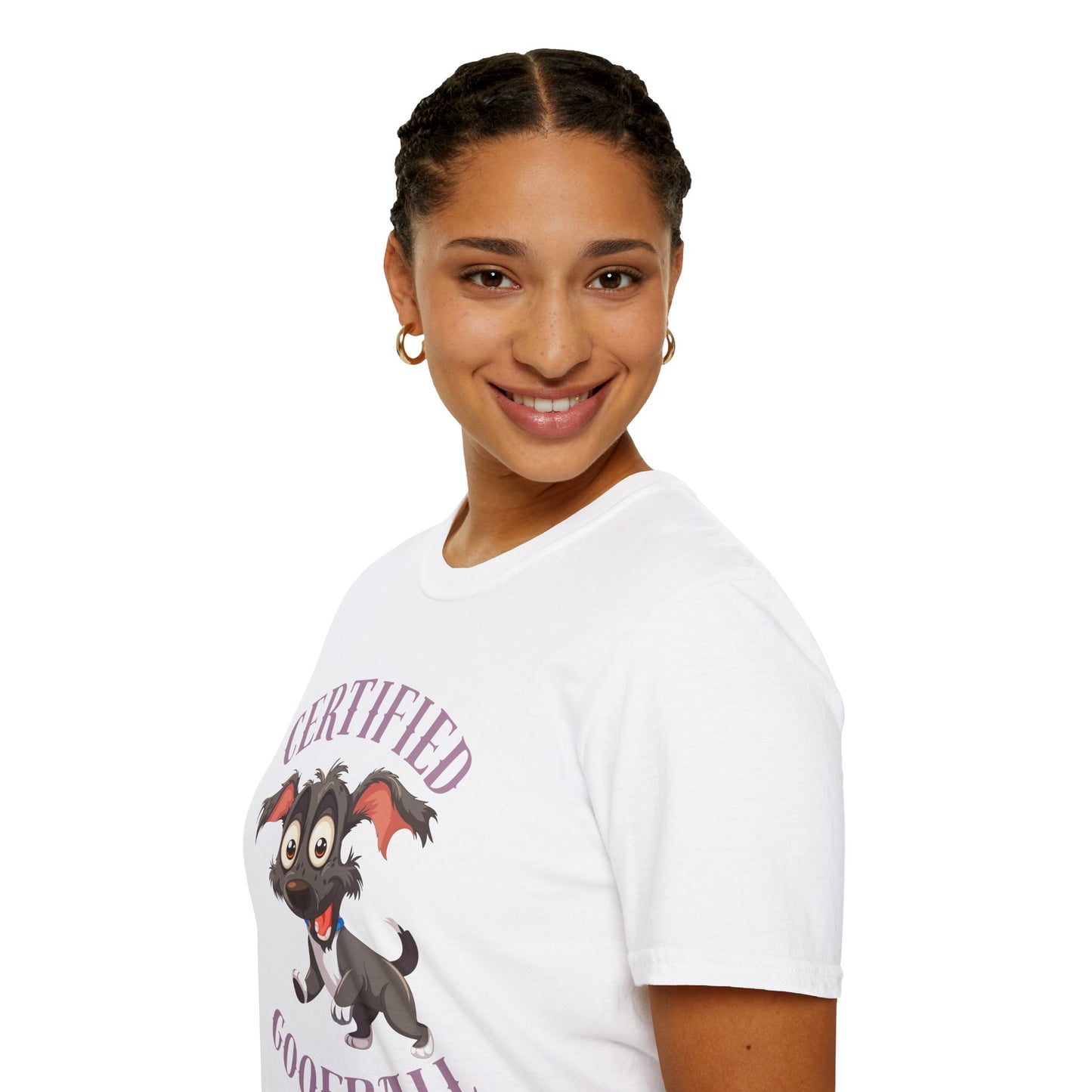 Certified Goofball Dog T-Shirt — Cute Cartoon Puppy Graphic Tee