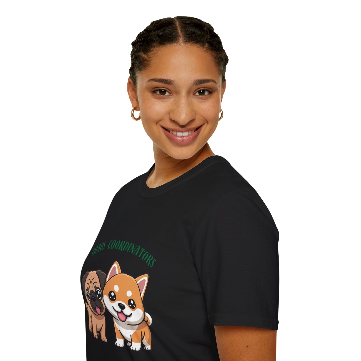 Chaos Coordinators T-Shirt — Cute Pug & Shiba Inu Dog Tee