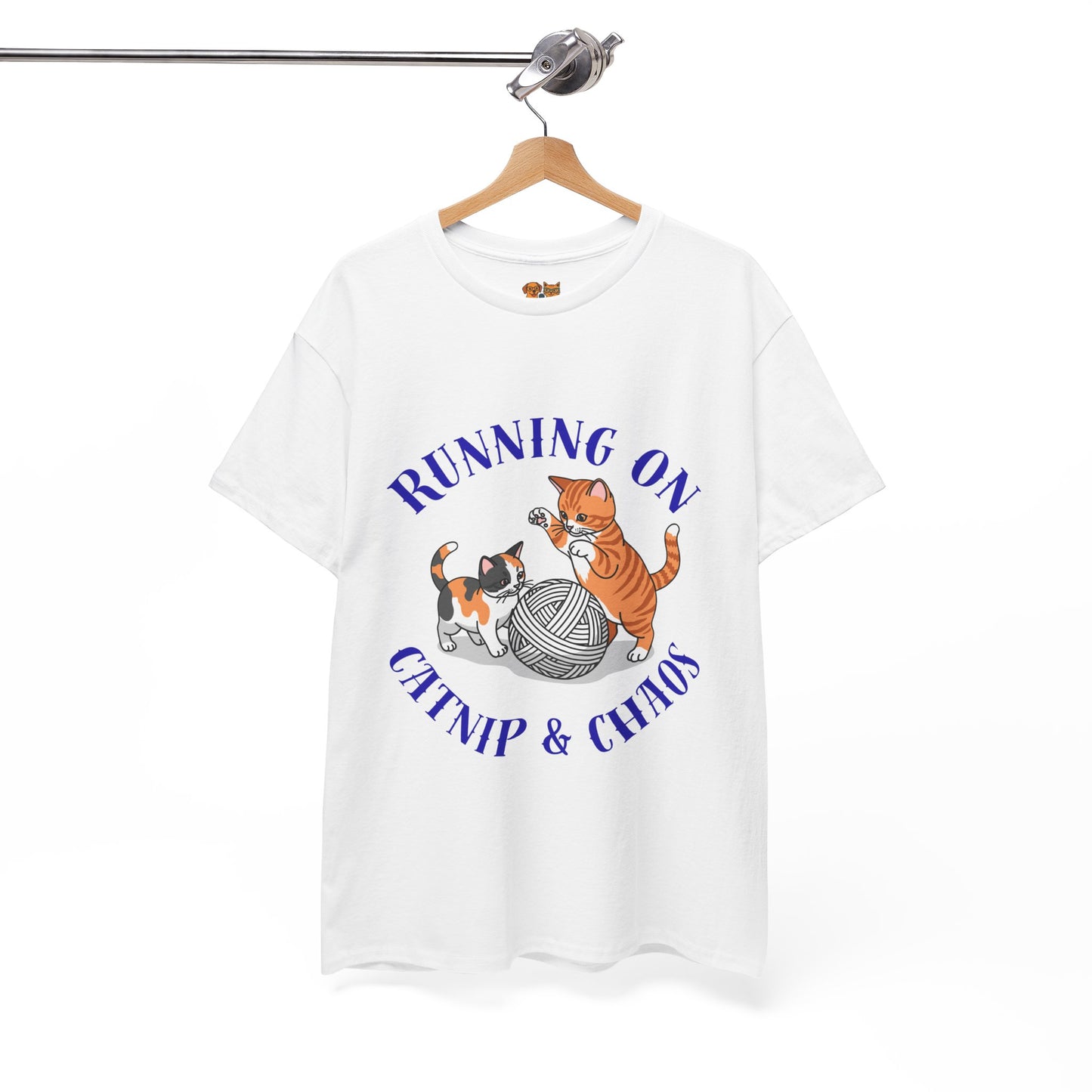Running on Catnip & Chaos — Tee for Cat Lovers