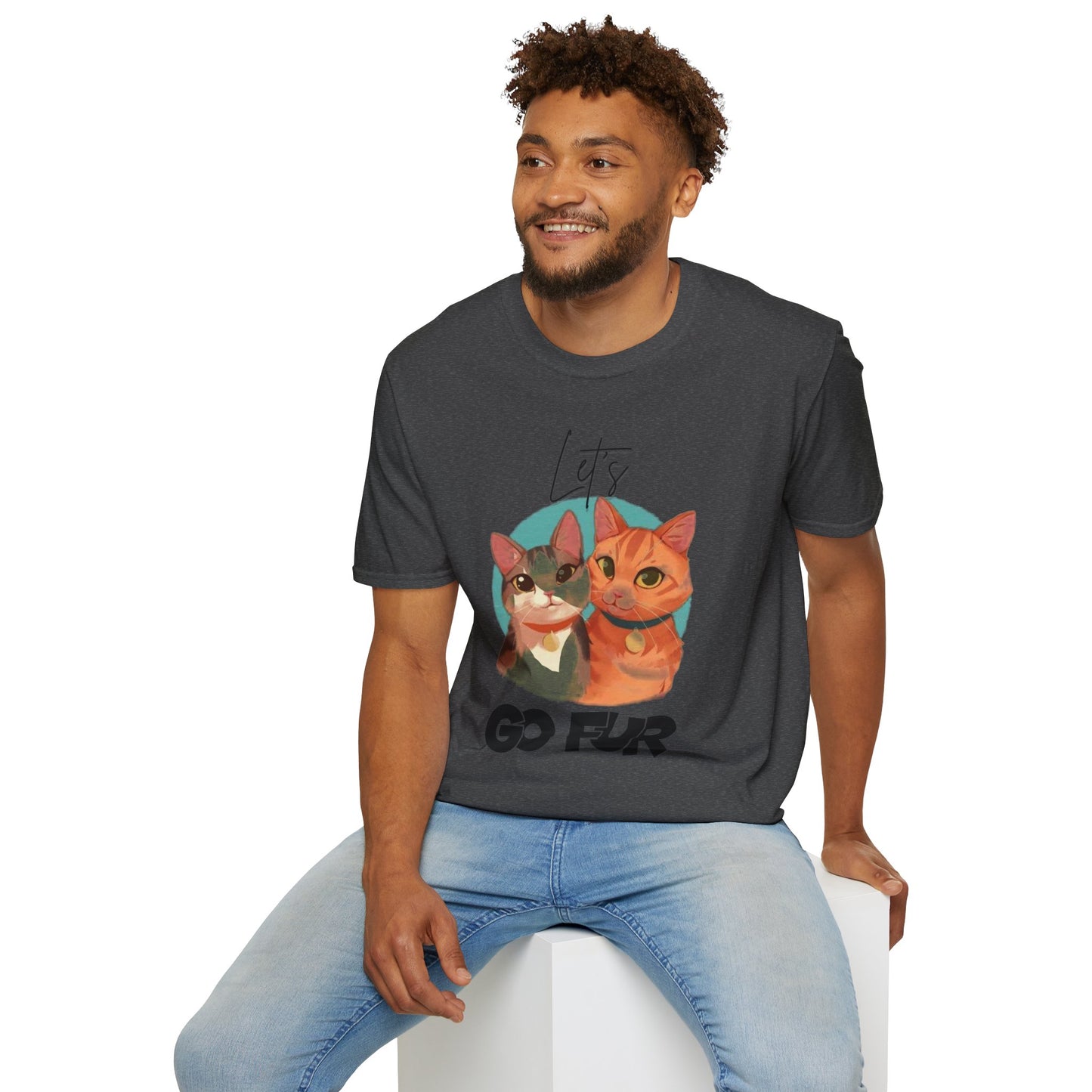 Let's Go Fur Cat T-Shirt — Cute Pair Cat Tee for Cat Lovers