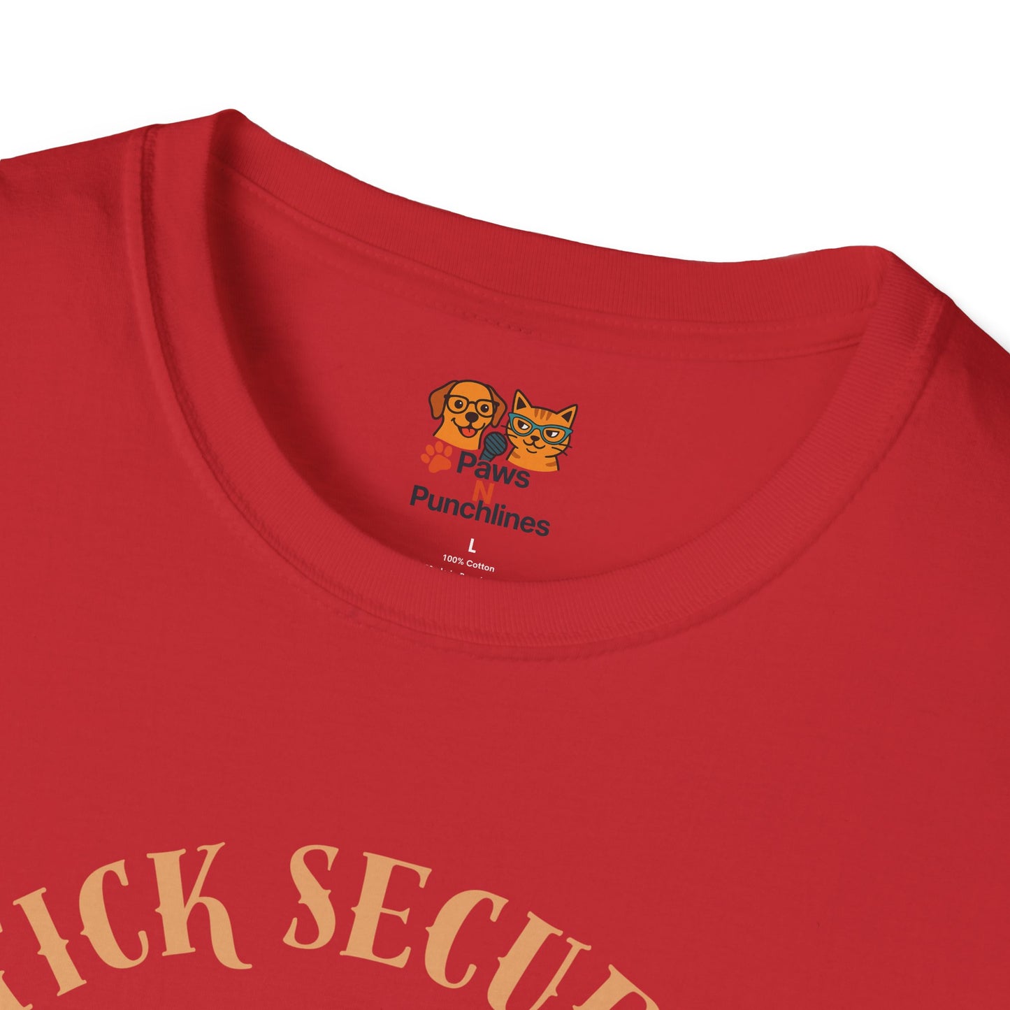 Stick Secured Dog T-Shirt — "Mission Accomplished" Graphic Tee