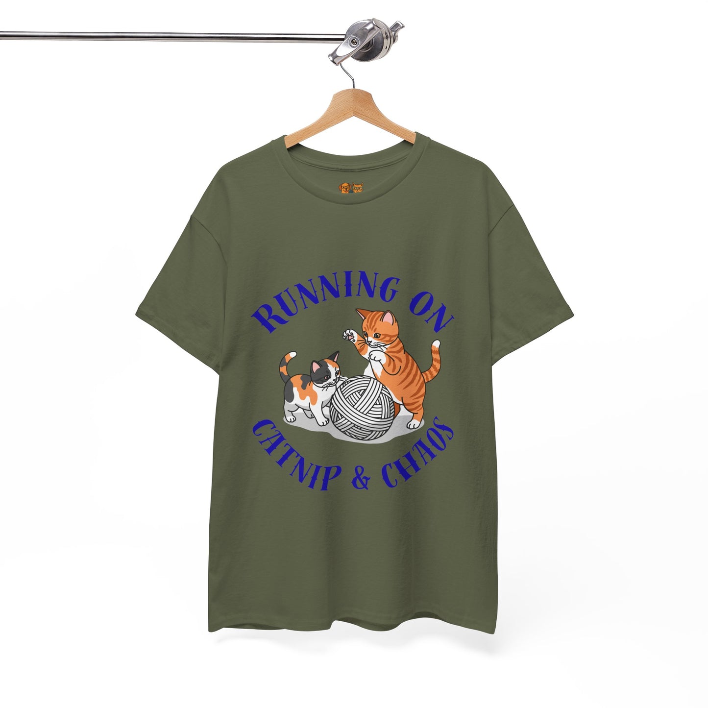 Running on Catnip & Chaos — Tee for Cat Lovers