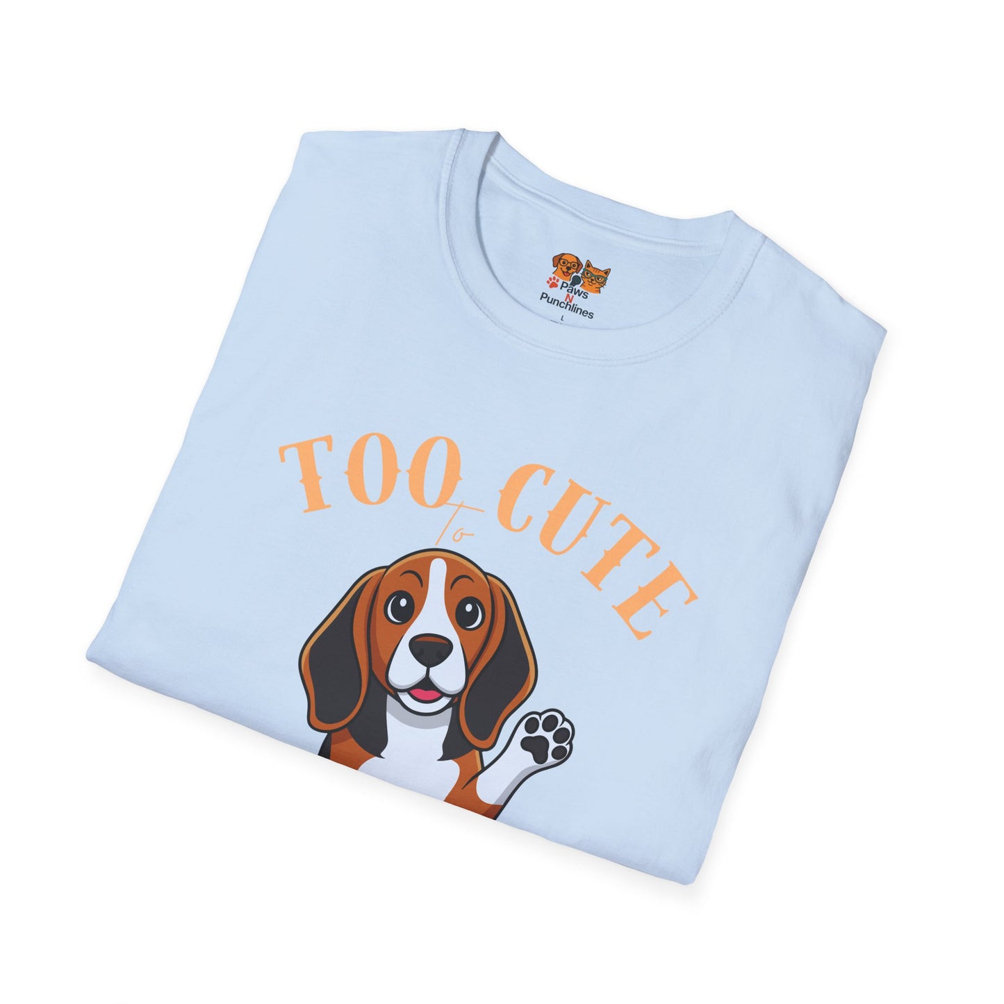 Too Cute Stay On Leash Beagle T-Shirt — Cute Dog Lover Tee