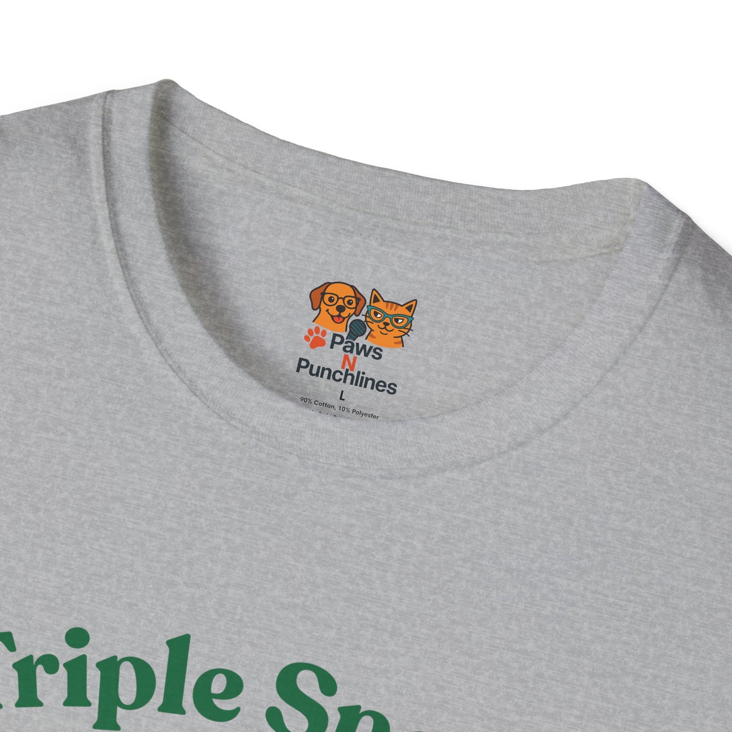 Triple Snacc Surveillance T-Shirt — Cute Stacked Puppies Graphic Tee