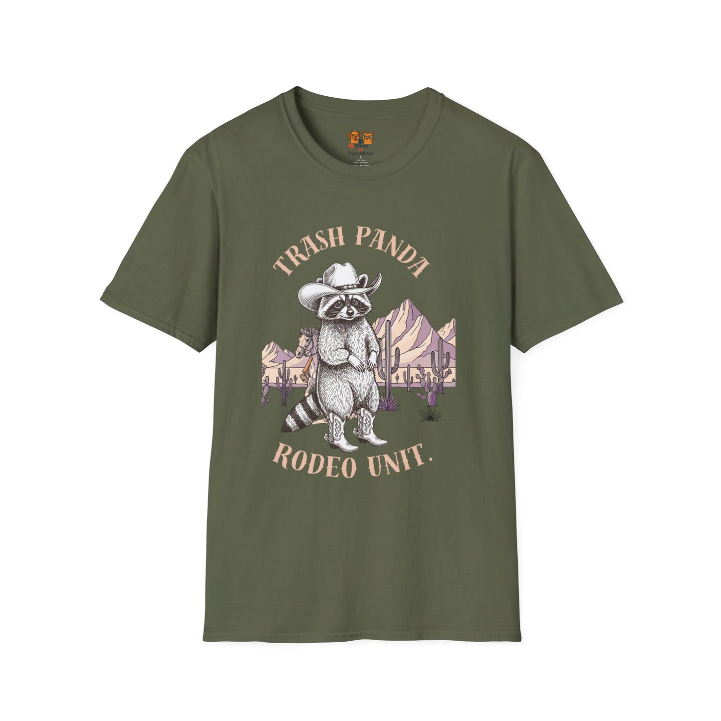 Rodeo Raccoon T-Shirt — 'Vintage Western Graphic Tee