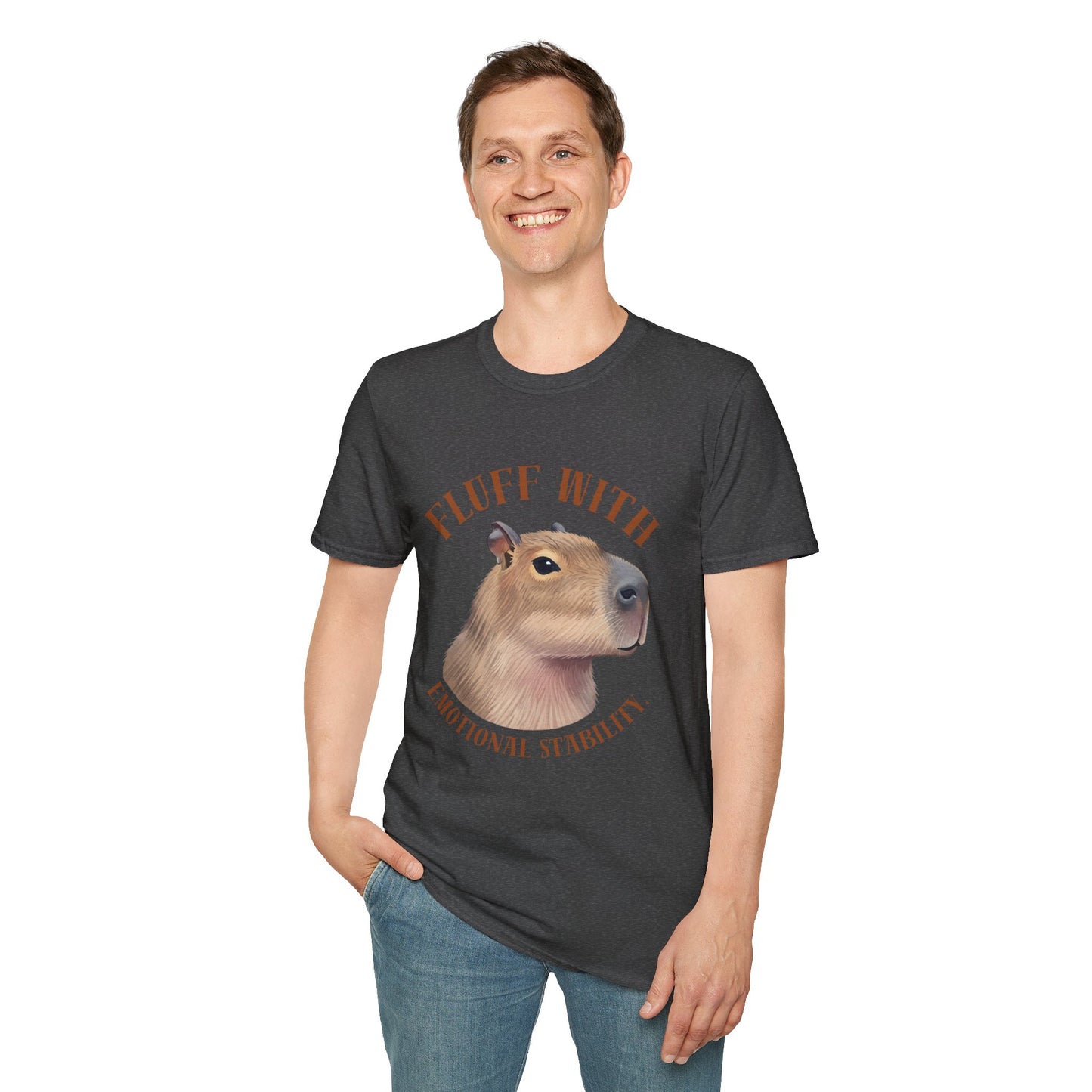 Capybara 'Fluff With Emotional Stability' T-Shirt