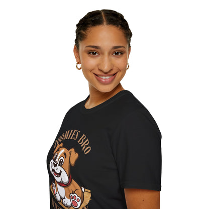 Puppy Graphic T-Shirt — “Zoomies Bro Mission Only” Cute Cartoon Dog Tee
