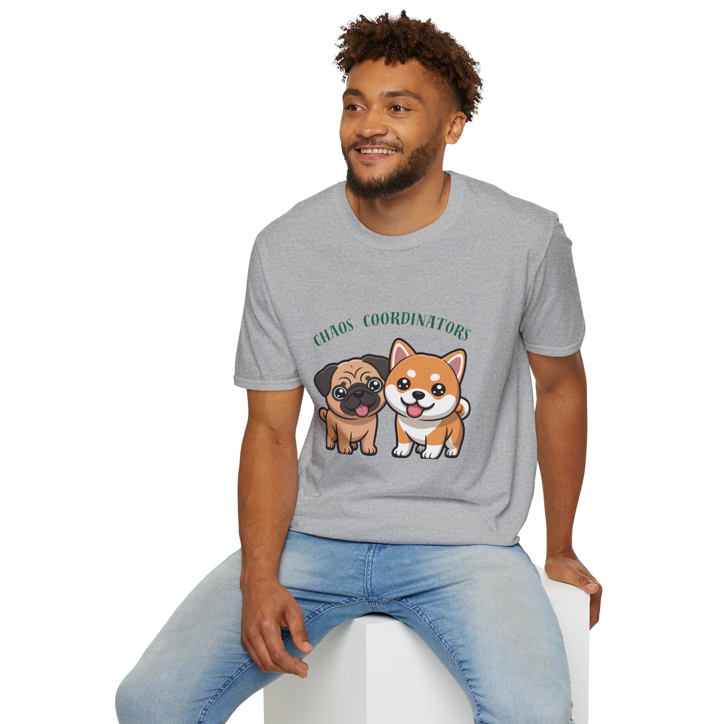Chaos Coordinators T-Shirt — Cute Pug & Shiba Inu Dog Tee