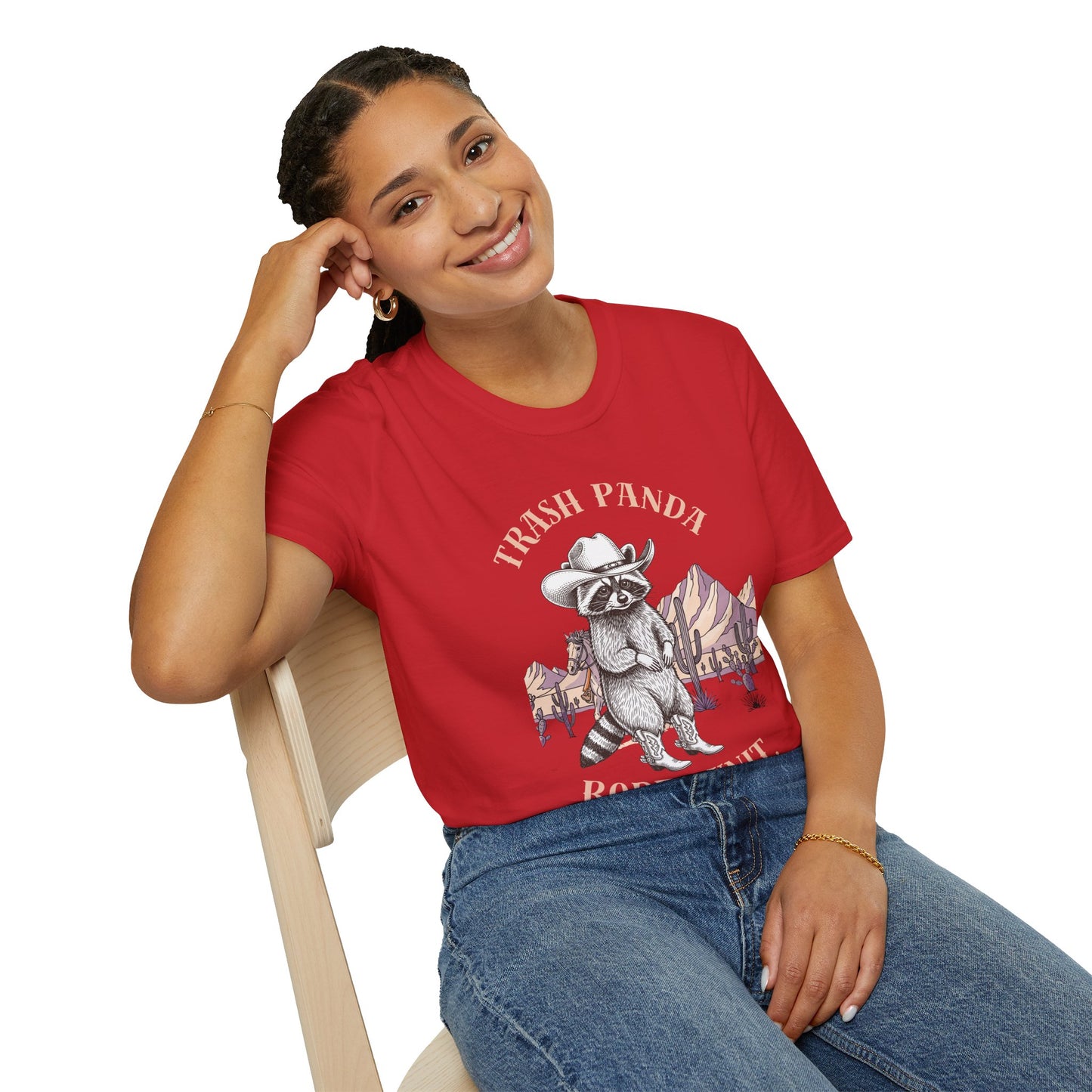 Rodeo Raccoon T-Shirt — 'Vintage Western Graphic Tee