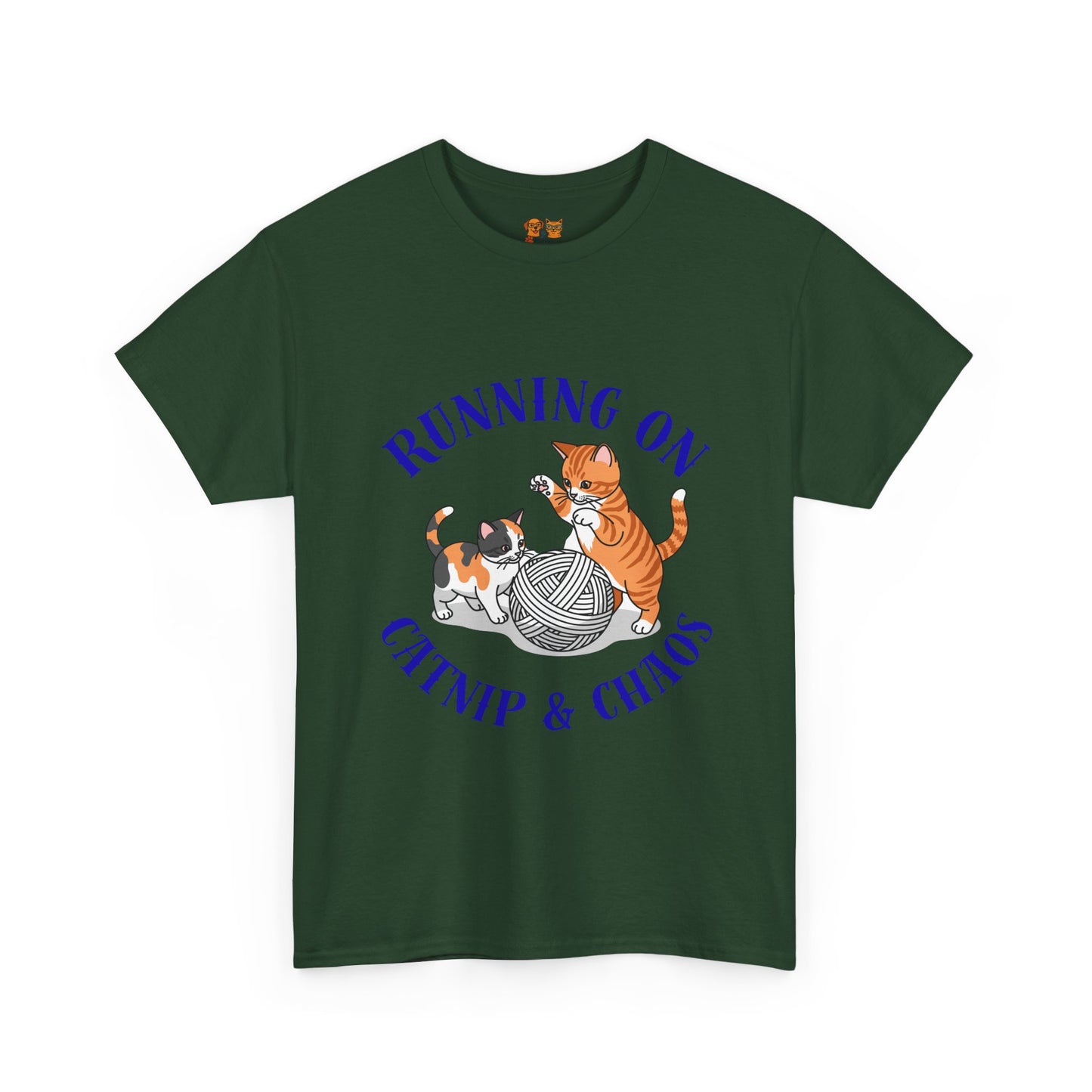 Running on Catnip & Chaos — Tee for Cat Lovers