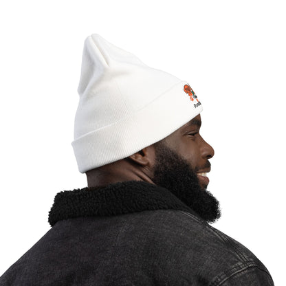 Paws & Punchlines Embroidered Knit Beanie — Cute Dog & Cat Winter Hat