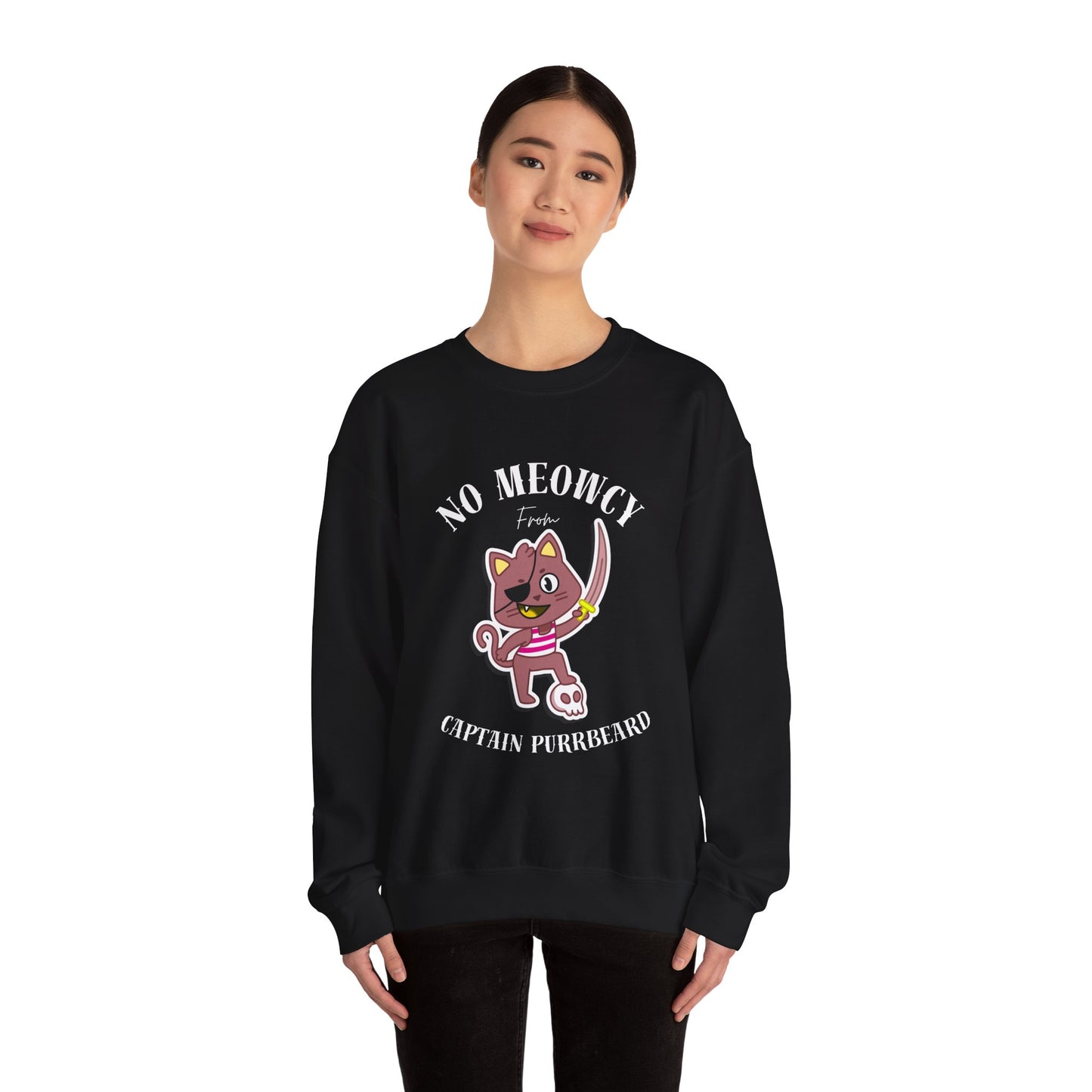 No Meowcy Pirate Cat  Sweatshirt
