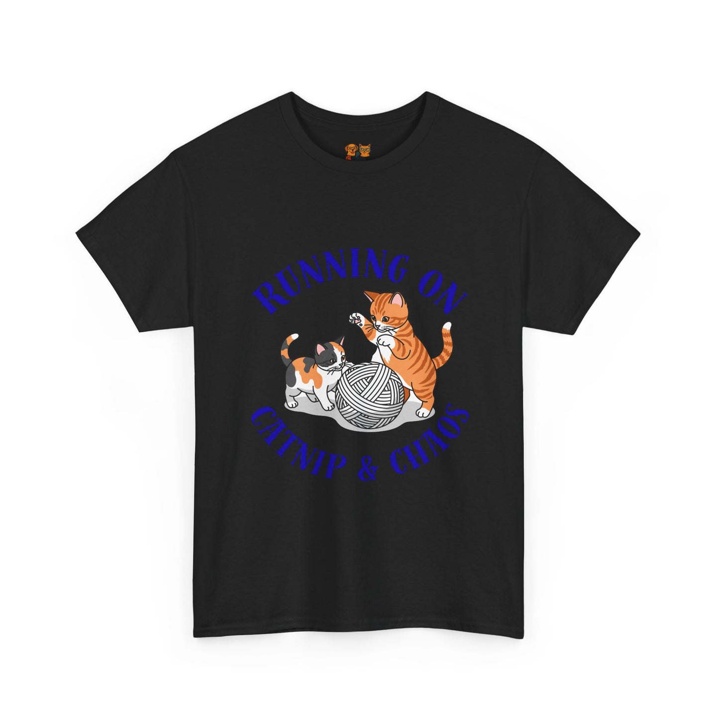 Running on Catnip & Chaos — Tee for Cat Lovers