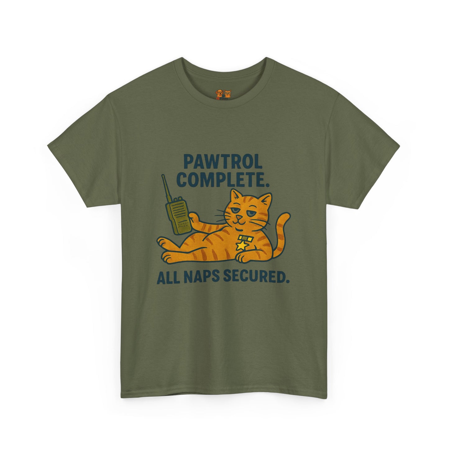 Pawtrol Complete  — “All Naps Secured” Funny Cat Tee