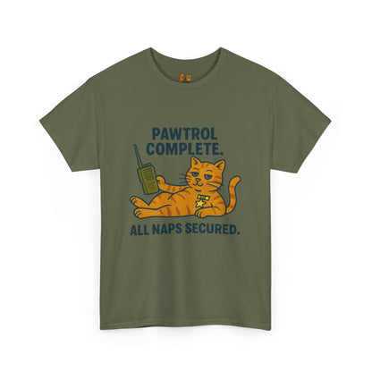 Pawtrol Complete  — “All Naps Secured” Funny Cat Tee