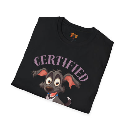 Certified Goofball Dog T-Shirt — Cute Cartoon Puppy Graphic Tee