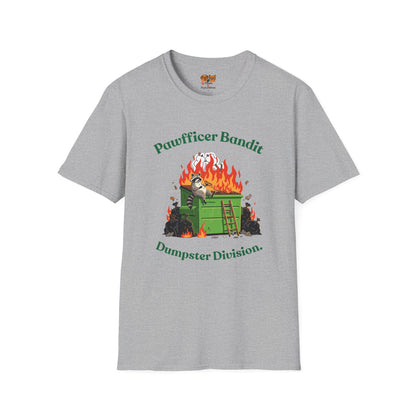 Pawfficer Bandit T-Shirt — Dumpster Division Graphic Tee