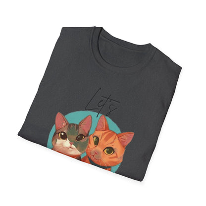 Let's Go Fur Cat T-Shirt — Cute Pair Cat Tee for Cat Lovers
