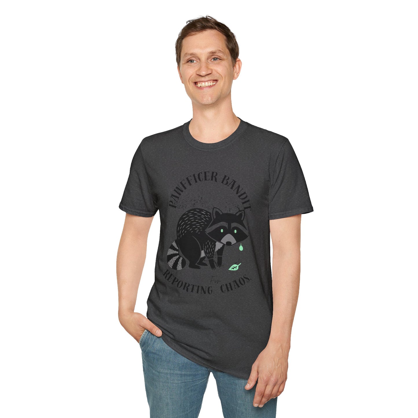 “Racoon Bandit ” T-Shirt — Cute Raccoon Graphic Tee