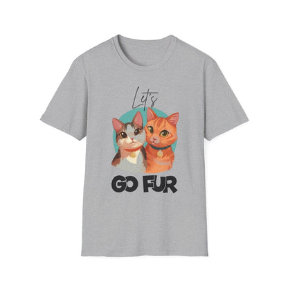 Let's Go Fur Cat T-Shirt — Cute Pair Cat Tee for Cat Lovers