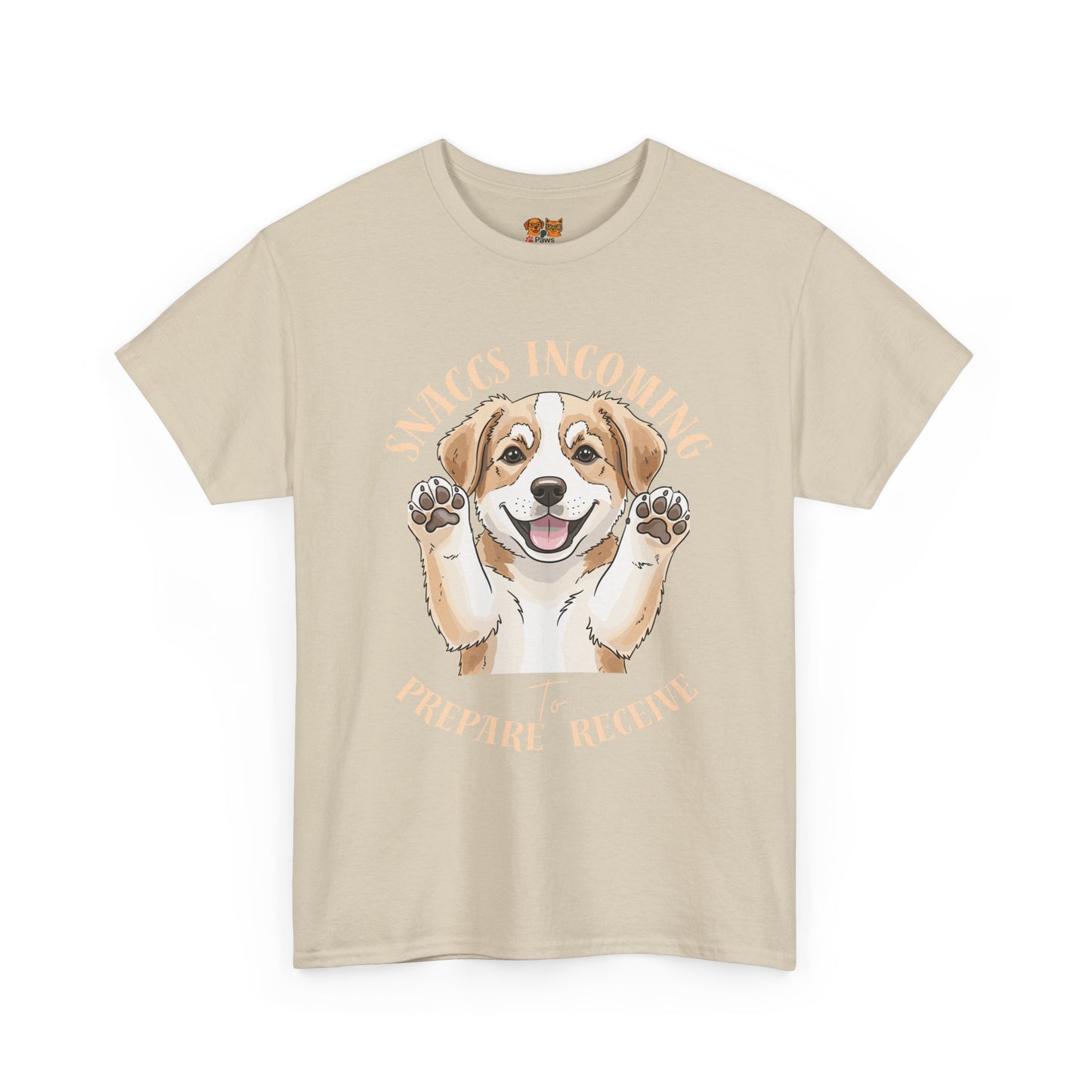 Corgi Puppy Pawprints T‑Shirt — Happy 'Mooorning' Dog Lover Tee