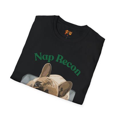 Nap Recon Specialist T-Shirt — Cute French Bulldog Nap Shirt for Dog Lovers
