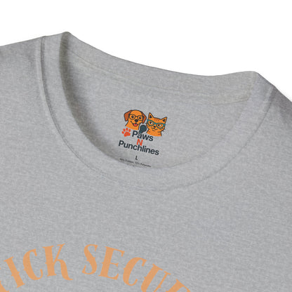 Stick Secured Dog T-Shirt — "Mission Accomplished" Graphic Tee