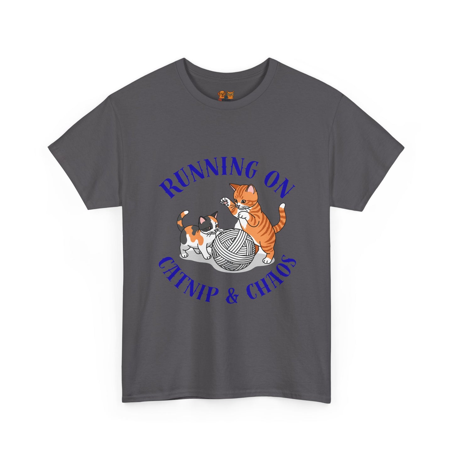 Running on Catnip & Chaos — Tee for Cat Lovers