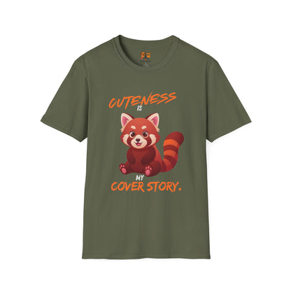 Cuteness Is My Cover Story Red Panda T-Shirt