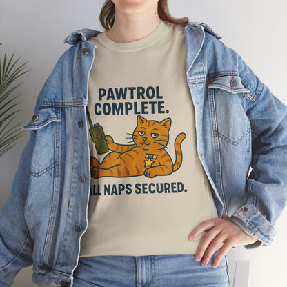 Pawtrol Complete  — “All Naps Secured” Funny Cat Tee