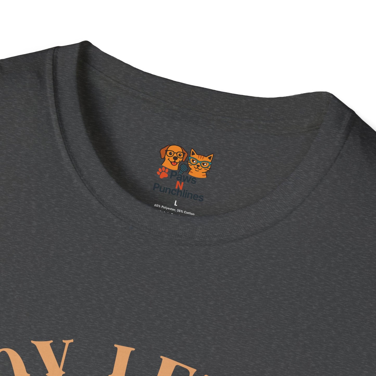 Joy Level Off Leash T-Shirt — Cute Happy Dog Graphic Tee