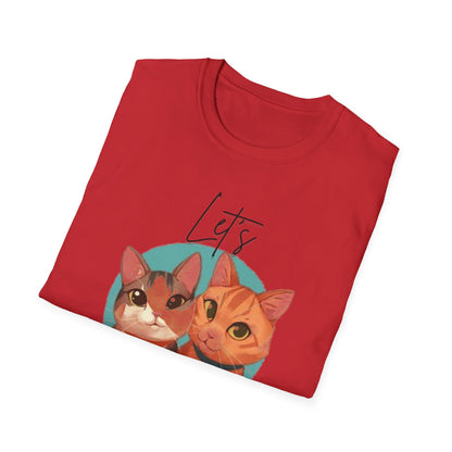 Let's Go Fur Cat T-Shirt — Cute Pair Cat Tee for Cat Lovers