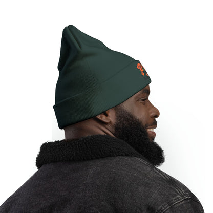 Paws & Punchlines Embroidered Knit Beanie — Cute Dog & Cat Winter Hat