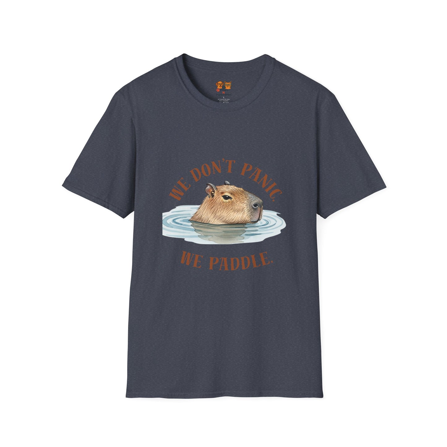 Capybara 'We Don’t Panic, We Paddle' T-Shirt
