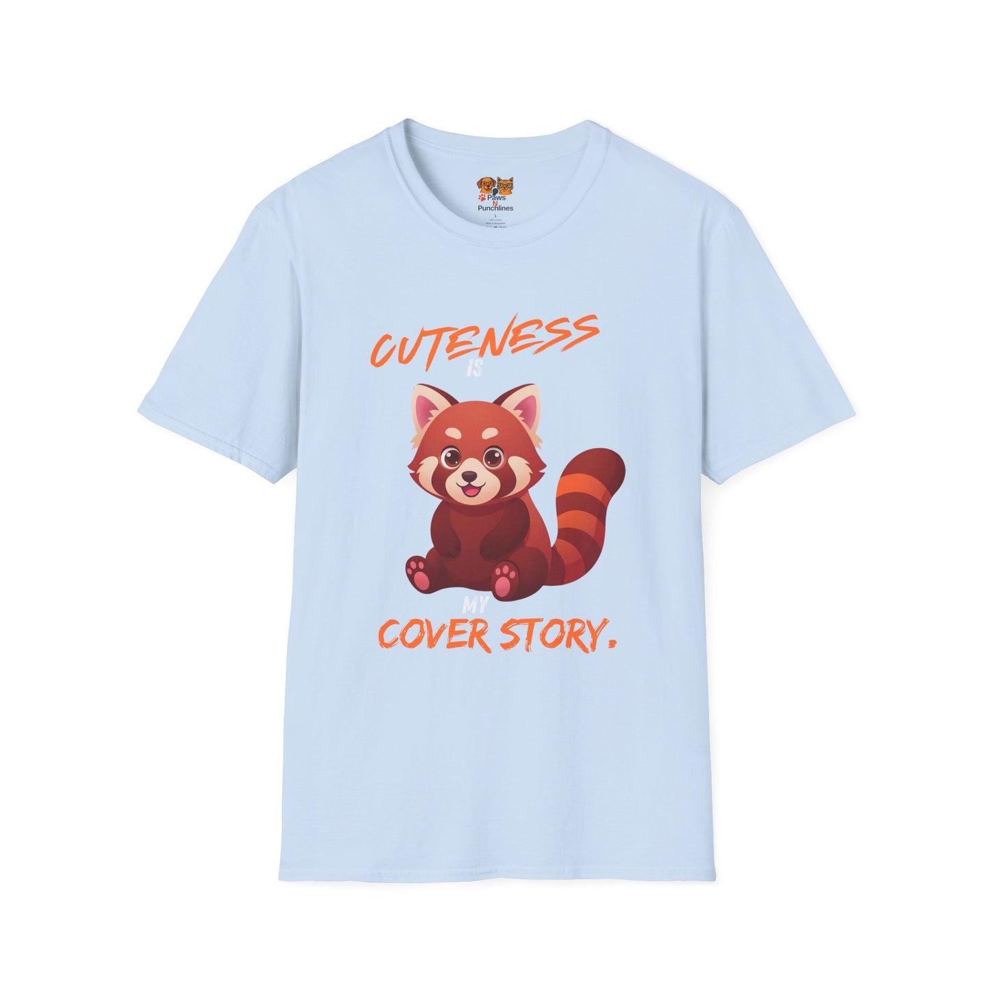 Cuteness Is My Cover Story Red Panda T-Shirt