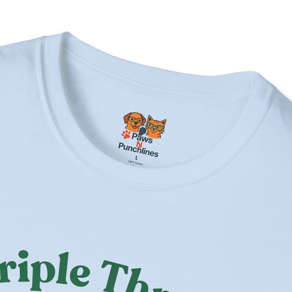 Triple Threat Snacc Edition T-Shirt — Cute Trio Puppy Graphic Tee