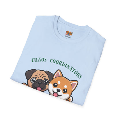Chaos Coordinators T-Shirt — Cute Pug & Shiba Inu Dog Tee