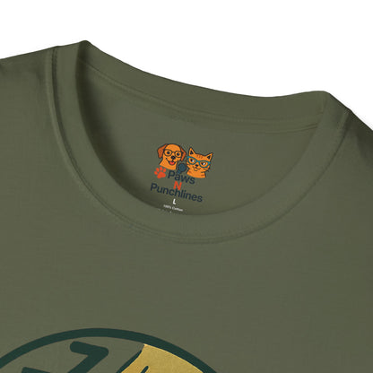 Nap Command Unit T-Shirt — Cute Sleeping Cat Military Patch Tee