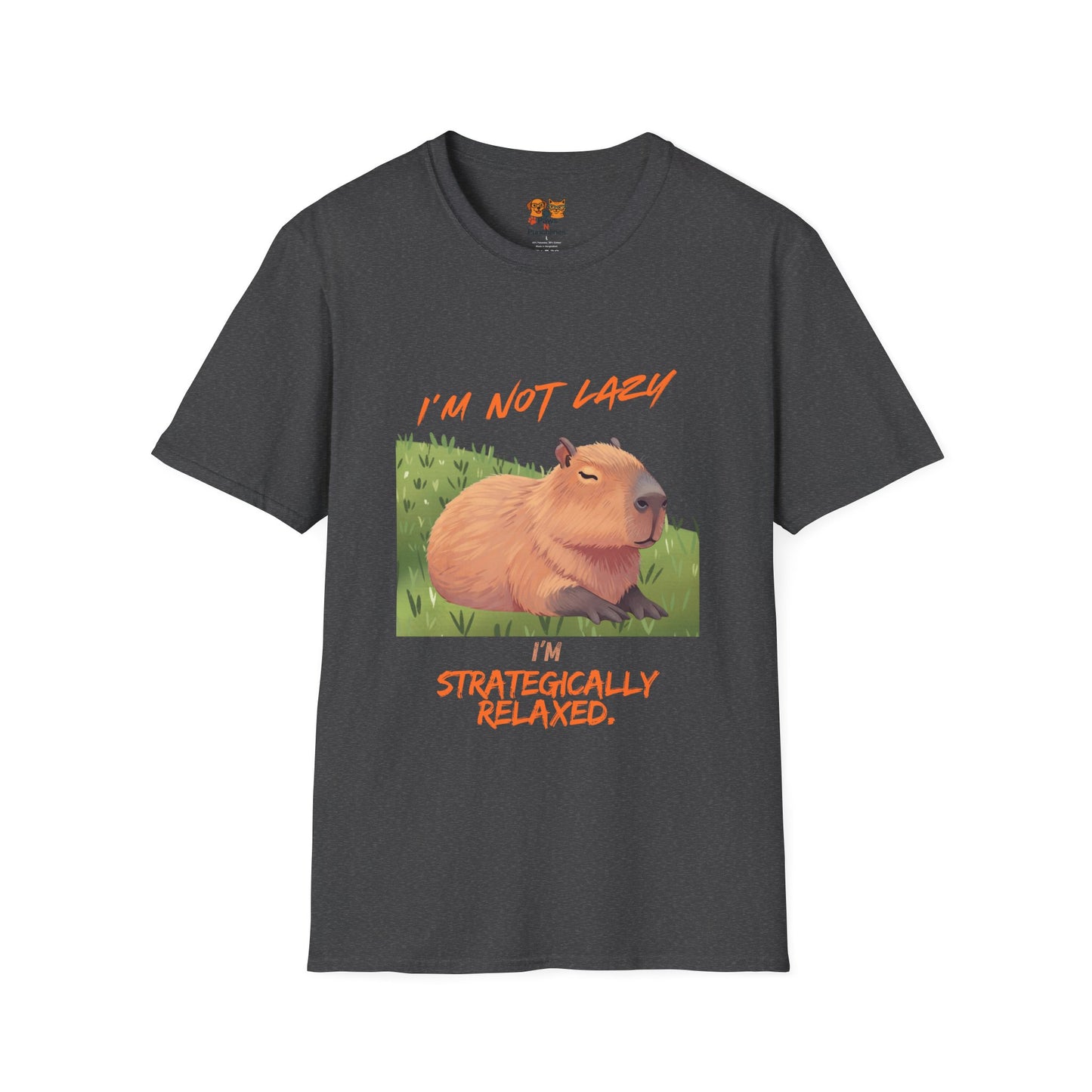 Capybara 'I'm Not Lazy—Strategically Relaxed' T-Shirt